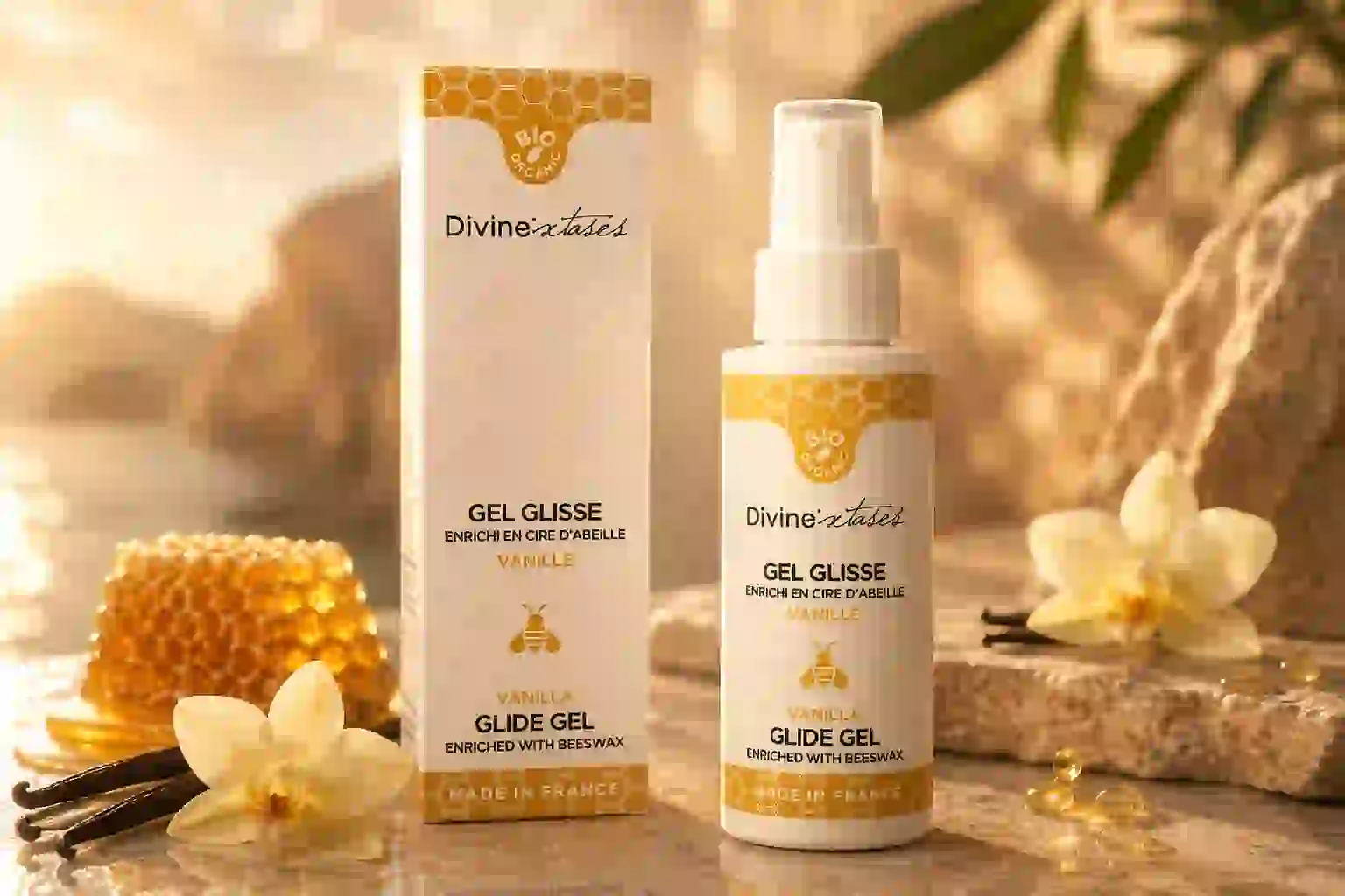 Gel Lubrifiant Bio Vanille Divine Xtases 100ml certifie Bio Organic Yuka 100/100